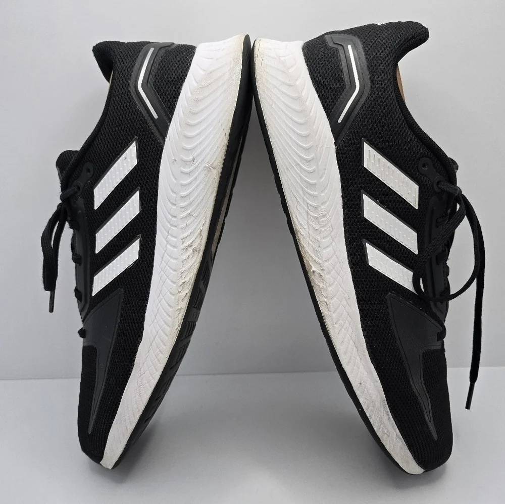Adidas | RunFalcon 2.0 black white sporty running sneakers | MENS 12